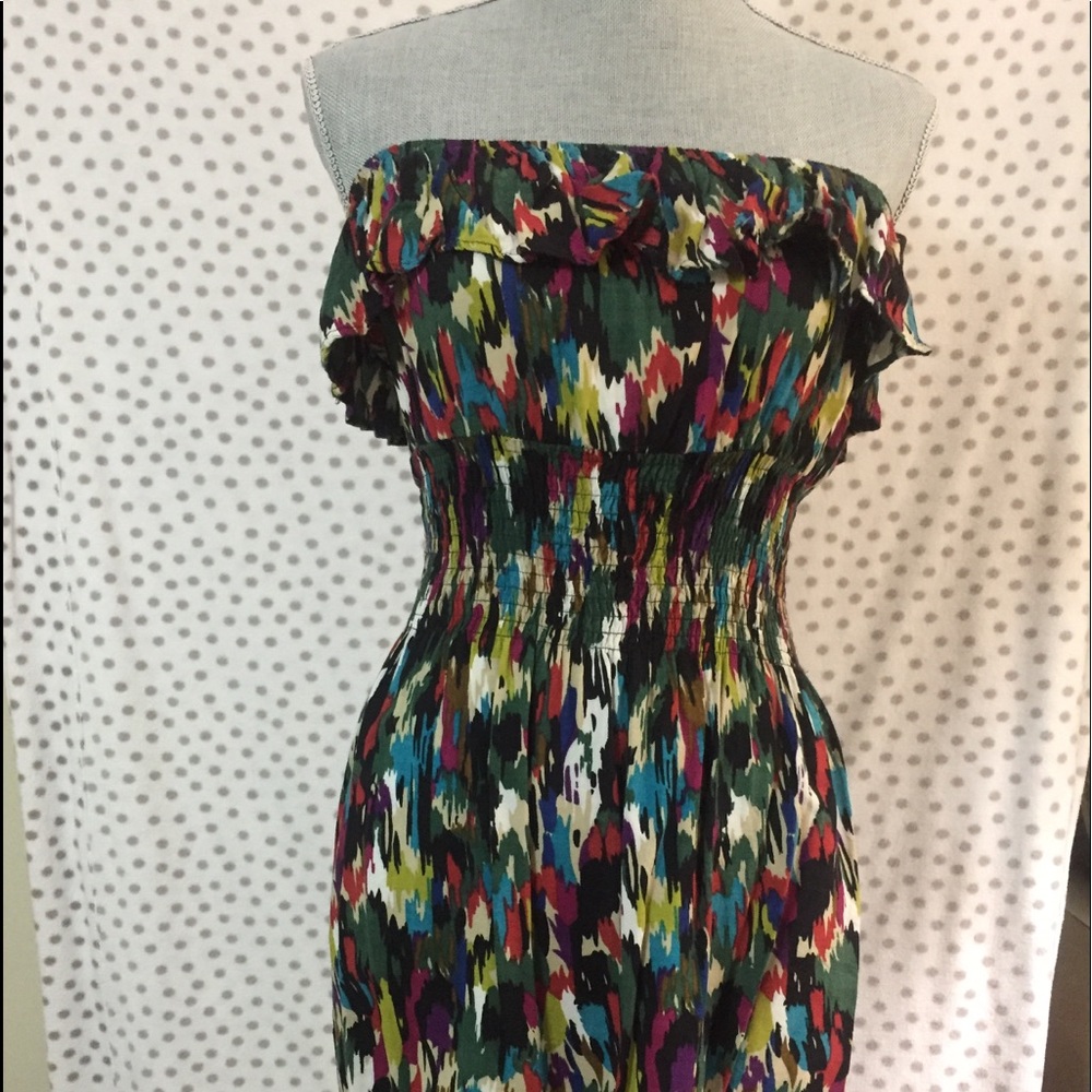 Sleeveless ruched mini sundress